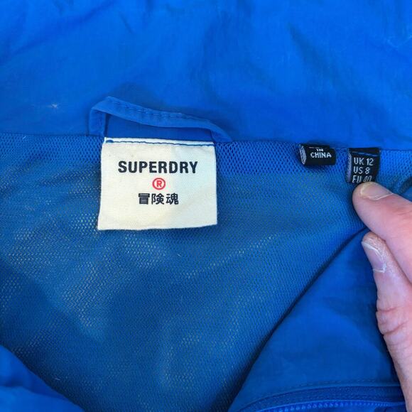 Superdry Quarter Zip Nylon Pullover Jacket - Picture 4 of 9
